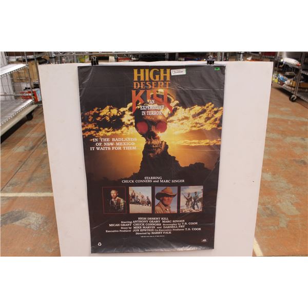 * "High Desert Kill" Movie Poster Starring Chuck Connors & Mike Singer (27" x 39")