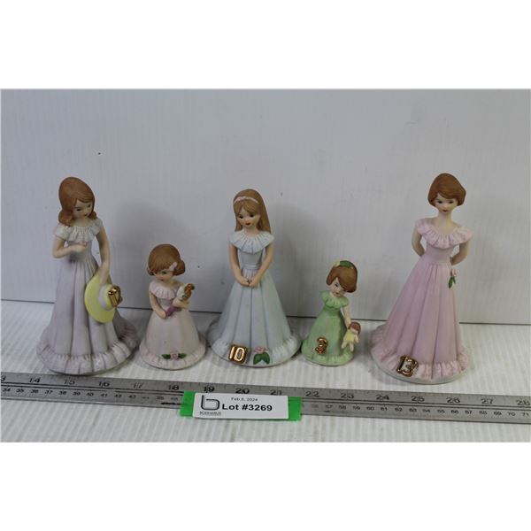 (5) Growing Up - Ceramic Figurines