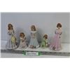 Image 1 : (5) Growing Up - Ceramic Figurines