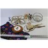 Image 1 : Cloth Bags - Divided Serving Dishes - Vintage Mirror & Brush Set - Decorative Ornaments