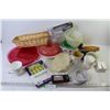 Image 1 : Word Seek Book - Egg Timer - Freezer Bags - Reactor Led Light (working) - Assorted Dishware - Misc. 