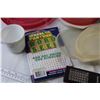 Image 7 : Word Seek Book - Egg Timer - Freezer Bags - Reactor Led Light (working) - Assorted Dishware - Misc. 