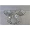 Image 6 : Veggi Tray w/Lidded Center Dish - Plastic Vase - Assorted Glass Plates & Bowls