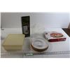 Image 1 : Tupperware Container, Bamboo Tray Holder with Porcelain Serving Dish, Doorbell Kit - NIB