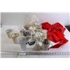 Image 1 : (4) Mugs, (2) Restaurant Cups, Christmas Bows, Misc.