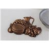 Image 3 : Assorted Doilies, Metal Tray, (2) Wall Decorations
