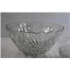 Image 3 : Glass Punch Bowl with Ladle and (12) Glass Cups