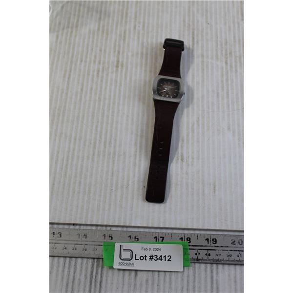 Eddie Bauer Watch - Leather Band, Works