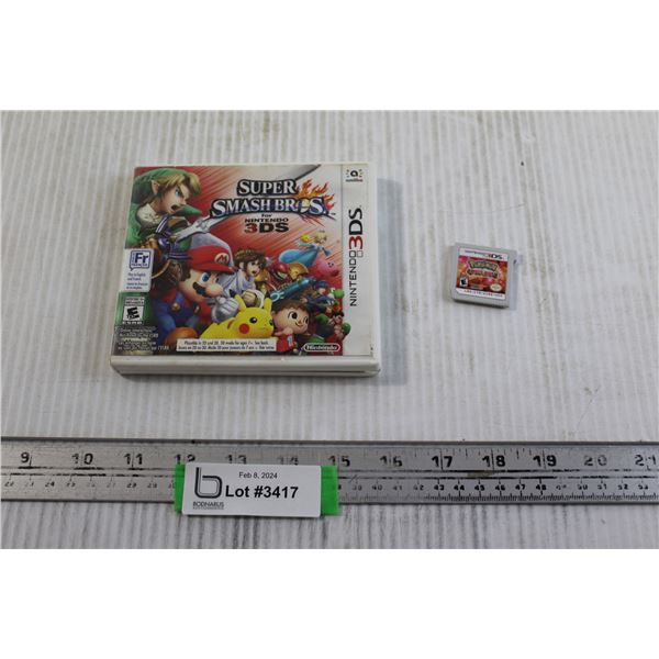 (2) 3DS Games - Super Smash Bros., Pokemon Omega Ruby