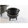 Image 3 : (2) Small Cast Iron Cauldrons - 5" and 2 1/2" Diameters