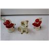 Image 7 : Teapot With Matching Cream & Sugar, Dog Book Ends, Santa Salt & Pepper Shakers, Dog Ornament