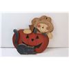Image 6 : (3) Large Wooden Sign/Ornaments - Pumpkin, Snowman, etc.