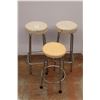 Image 1 : * (3) Vintage Chrome Bar Stools