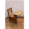 Image 2 : * Antique Wooden School Desk