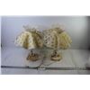 Image 1 : (2) Similar Lamps (untested - shades damaged)