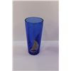 Image 3 : (2 Goblets, Blue Glass, Pedestal Glass Tray, Fancy 4 Compartment Basket