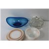 Image 4 : Termo-Rey Brazil Milk Glass Dishes, Crystal Bowl and Misc.