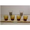 Image 1 : (2) Coca Cola, (4) Libbey Amber Juice Glasses