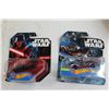 Image 4 : (6) Star Wars Hot Wheels Cars - Sealed