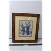 Image 1 : Norman Rockwell "Handyman" Print in Wood Frame - 16'X18"