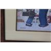 Image 2 : Norman Rockwell "Handyman" Print in Wood Frame - 16'X18"