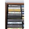 Image 2 : 50+ Cassette Tapes in Holder w/Handles: Kiss, Nazareth, Fleetwood Mac, Misc.