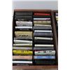 Image 4 : 50+ Cassette Tapes in Holder w/Handles: Kiss, Nazareth, Fleetwood Mac, Misc.