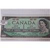 Image 2 : 1967 Centennial Canadian Dollar Bill - Uncirculated - Plastic Sleeve
