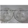 Image 3 : Glass Decanter Topper (3) Clear Glass Candy Bowls, (4) Pinwheel Glass Coasters, Glass Pickle Serving