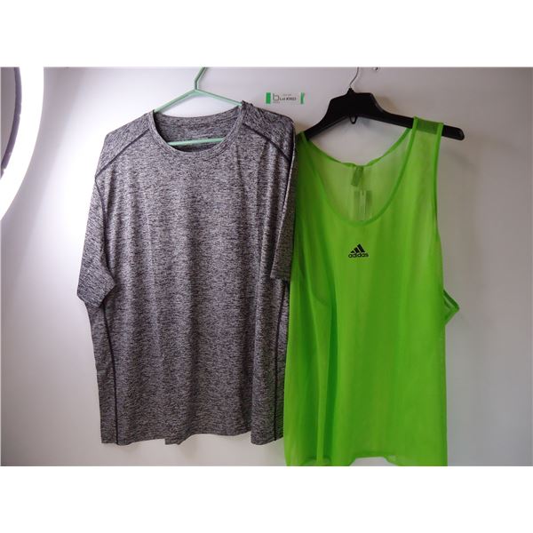 (2) T-Shirts- Size XXL and Green Adidas Tank Top Size 3XL