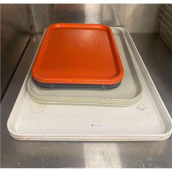 ASSORTED SERVING TRAYS