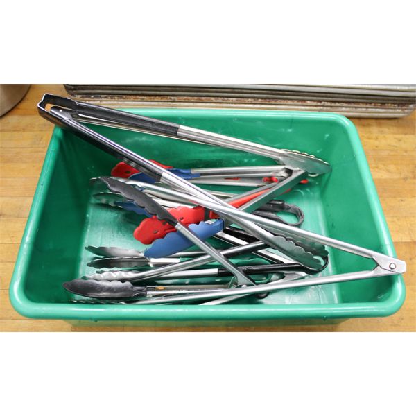ASSORT. TONGS IN GREEN BIN