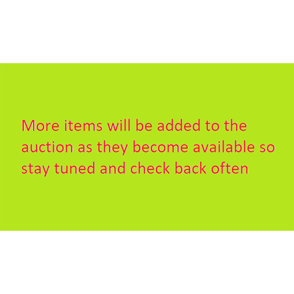 MORE ITEMS ADDED SOON