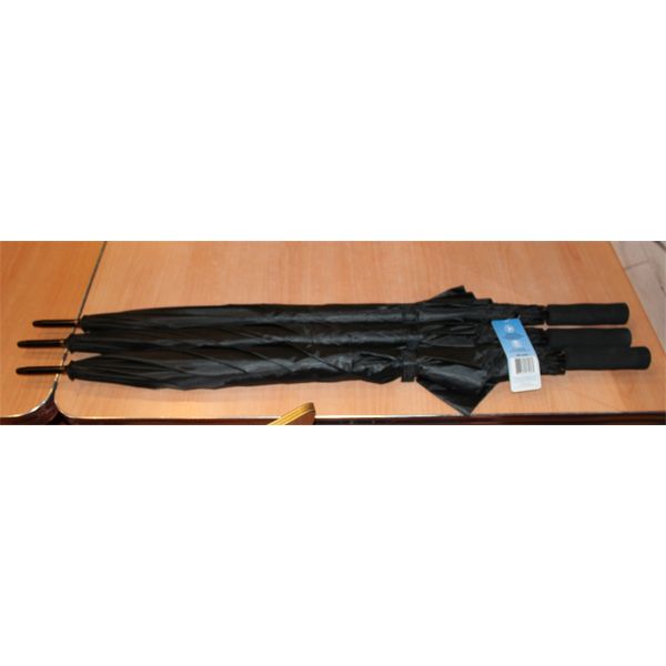 THREE BLACK UMBRELLAS