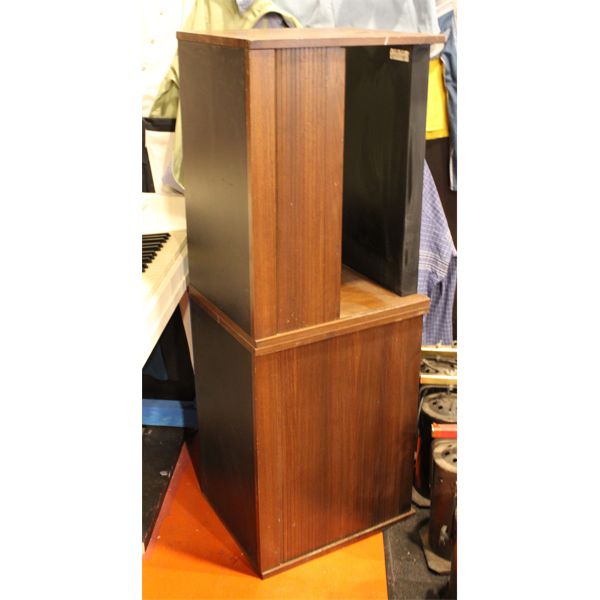 WALL MOUNT DISPLAY CASE WITH SHUTTERS