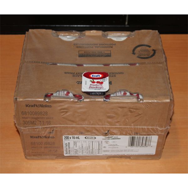 KRAFT CRANBERRY SAUCE 200 X 16ML
