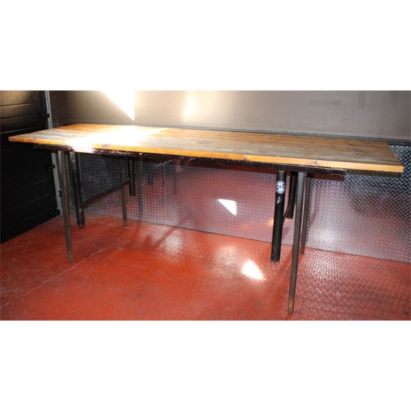 LARGE HARD WOOD TABLE