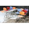 Image 1 : 10 ASSORT. OUTDOOR CHAIRS & STOOL TABLES