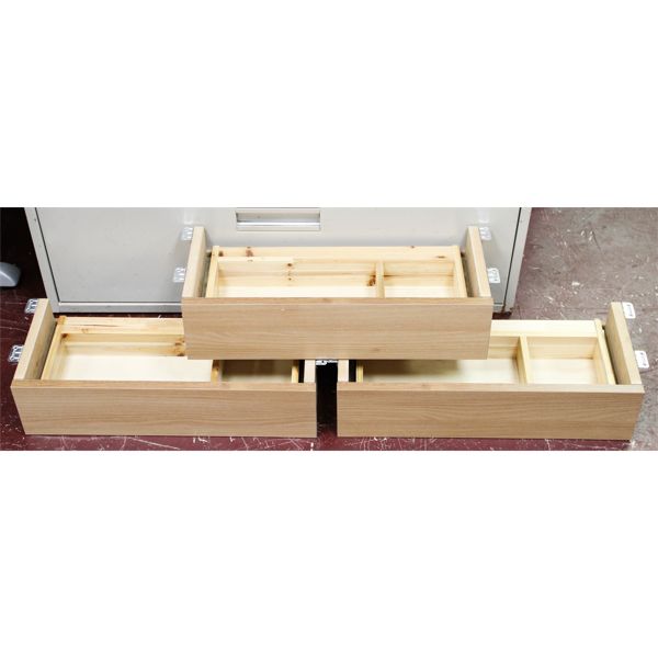3 WOODEN DRAWERS