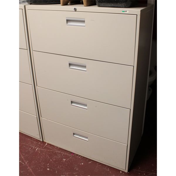 FOUR DRAWER STAPLES FILING CABINET 