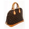 Image 2 : Louis Vuitton Brown Monogram Canvas Leather Alma Satchel Bag