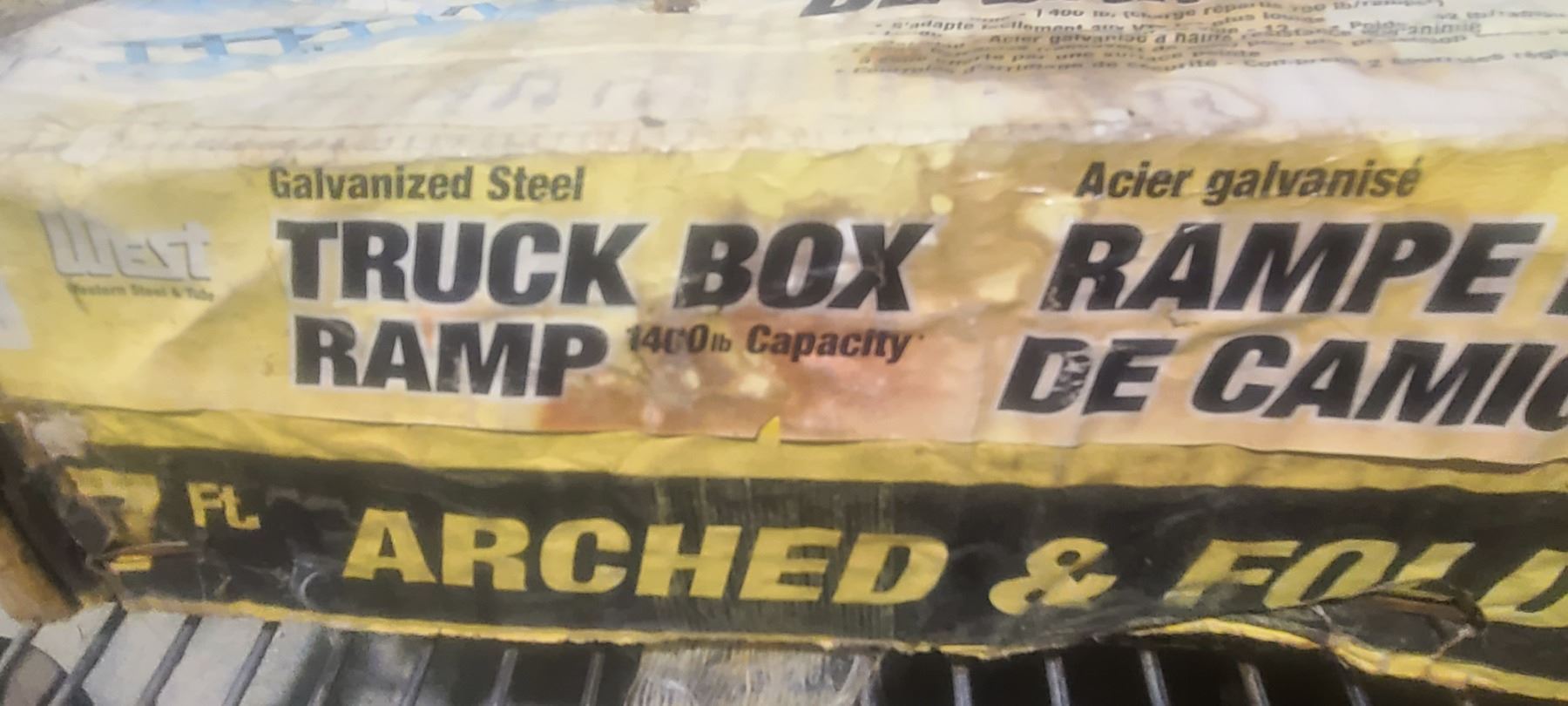 7' TRUCK BOX RAMP 1400LBS CAPACITY - NEW IN BOX - BOX IS WEATHER - RAMP ...