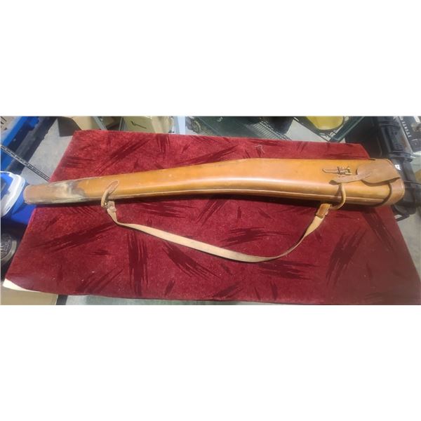 CUSTOM MADE HARD LEATHER RIFFLE CASE
