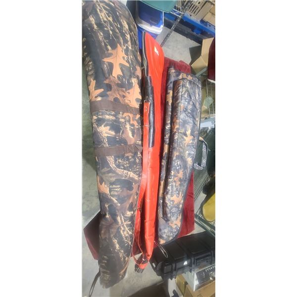 ONE NEW AND TWO USED RIFLE CASES