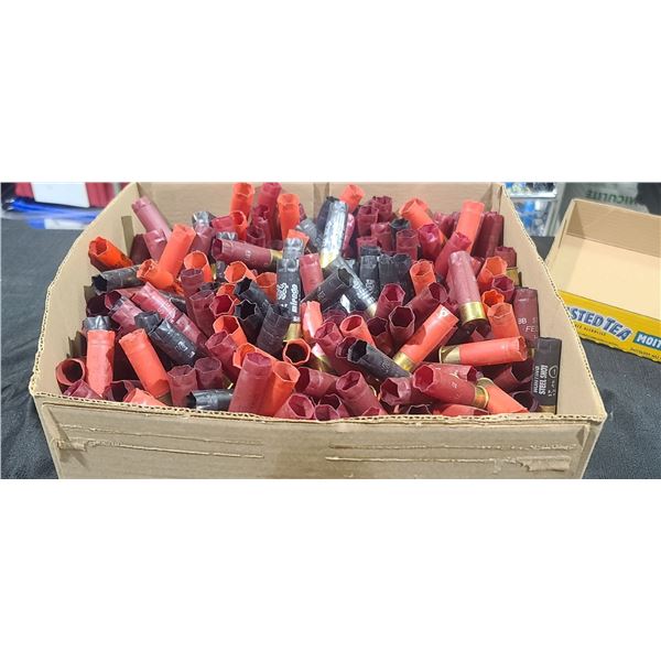 15 X 14 X 11 BOX OF SPENT SHOTGUN SHELLS 12GA 2 2/3"