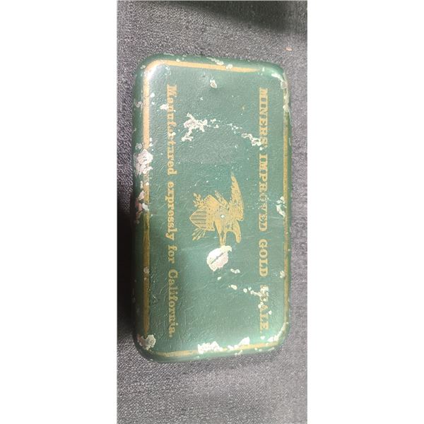 MINERS IMPROVED GOLD SCALE MANUFACTURED EXPRESSLY FOR CALIFORNIA