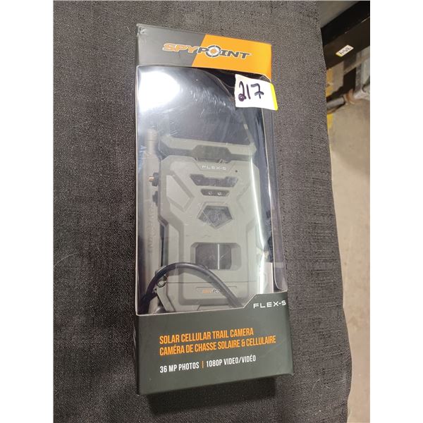SPYPOINT FLEX-S SOLAR CELLULAR TRAIL CAMERA NEW IN BOX