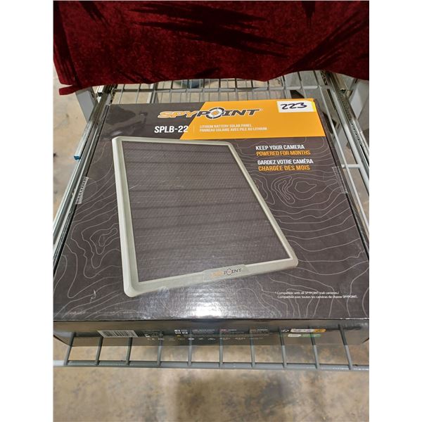 SPYPOINT LITHIUM BATTERY SOLAR PANEL MOD SPLB-22 WORKS ON ALL FLEX CAMERAS