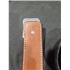 Image 2 : LEATHER AMMO BELT SAYS 36 BUT MORE LIKE 34 SIZE PLUS 2 LEATHER BELTS APPROX SAME SIZE