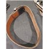 Image 4 : WIDE LEATHER AMMO BELT SIZE 34 AMMO BELT FITS 38/45 AND 2 LEATHER BELTS